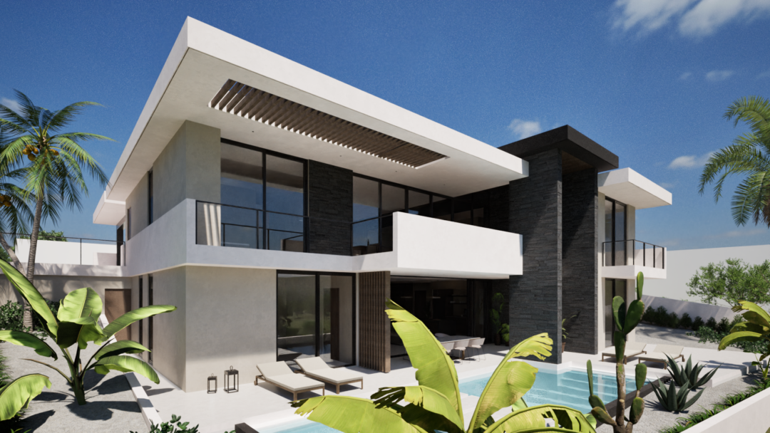 Modern residential villa