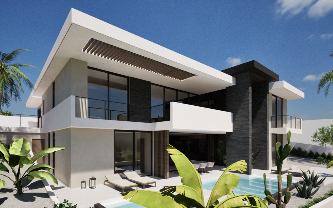 Modern residential villa